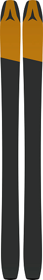 Горные лыжи Atomic Backland 107 Black/Grey - Фото 2 большая
