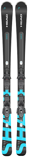 Горные лыжи Head Shape e-V8 SW AMT-PR с креплениями PR 10 GW Promo Brake 85 [G] Anthracite/Speedblue - Фото 1 большая