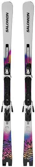 Горные лыжи Salomon E Addikt Pro 66 с креплениями Mi12 Gw - Фото 1 большая