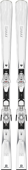 Горные лыжи Salomon E S/Max W 6 с креплениями L10 GW L White - Фото 1 большая