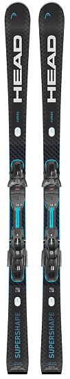 Горные лыжи Head Supershape e-Speed SW BB-PR с креплениями PRD 12 GW BR 85 [F] Black/Speedblue - Фото 1 большая