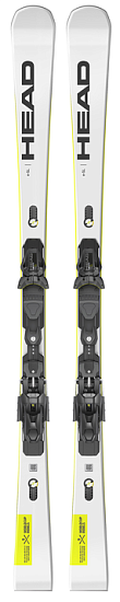 Горные лыжи Head Wc Rebels E-Sl с креплениями Freeflex 14 Brake 85 [D] White/Black - Фото 1 большая