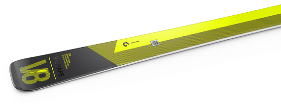Горные лыжи Head V-Shape V8 с креплениями Pr 11 Gw Brake 78 [G] Black/Yellow - Фото 2 большая