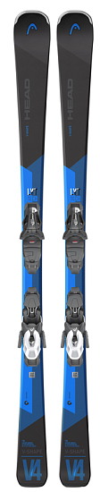 Горные лыжи Head V-Shape V4 с креплениями Pr 11 Gw Brake 78 [G] Black/Blue - Фото 1 большая