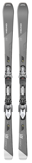 Горные лыжи женские Head Power Joy с креплениями Joy 12 Gw Prd Brake 85 [F] Grey/White - Фото 1 большая