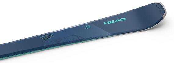 Горные лыжи женские Head Pure Joy с креплениями Joy 9 Gw Slr Brake 78 [H] Blue/Turquoise - Фото 3 большая