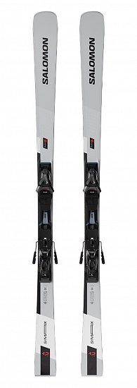 Горные лыжи Salomon E S/Max 12 с креплениями MI12 GW F80 Silver - Фото 1 большая