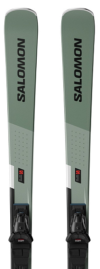 Горные лыжи Salomon E S/Max 8 с креплениями M10 GW L80 Oilgr - Фото 2 большая