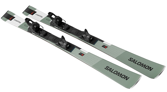 Горные лыжи Salomon E S/Max 8 с креплениями M10 GW L80 Oilgr - Фото 4 большая