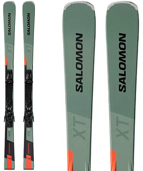 Горные лыжи Salomon E S/Max 8 Xt с креплениями M10 GW L80 Oi - Фото 1 большая