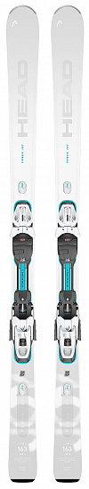 Горные лыжи женские Head E-Power Joy Sw Pr с креплениями Joy 12 Gw Prd Br 85 [F] Silver/White - Фото 1 большая