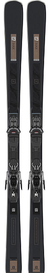 Горные лыжи женские Salomon S/Max W 8 с креплениями M11 GW L80 Black/Lt Bro - Фото 1 большая