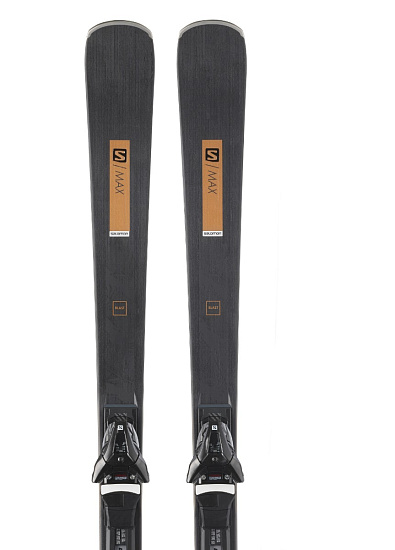 Горные лыжи женские Salomon S/Max W Blast с креплениями Z12 GW F80 Black/Br - Фото 3 большая