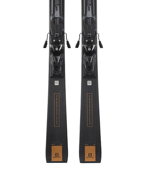 Горные лыжи женские Salomon S/Max W Blast с креплениями Z12 GW F80 Black/Br - Фото 4 большая
