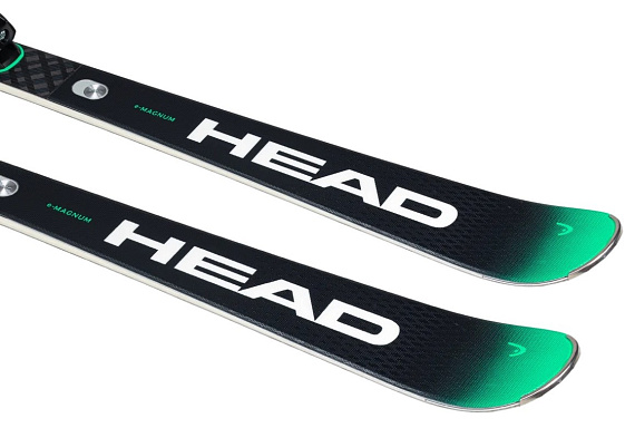 Горные лыжи Head Supershape E-Magnum Sw Bb-Pr с креплениями Prd 12 Gw Brake 85 [F] Black/Green - Фото 2 большая