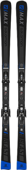 Горные лыжи Salomon X S/Max Blast с креплениями X12 TL Black/Blue - Фото 1 большая