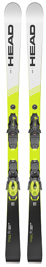 Горные лыжи Head Wc Rebels I.GSR с креплениями Pr 11 Gw Brake 78 [G] White/Neon Yellow - Фото 1 большая