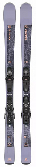 Горные лыжи женские Salomon Distance 76 с креплениями M10 GW Silver/W - Фото 1 большая