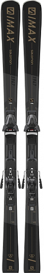 Горные лыжи Salomon S/Max 1947 с креплением Z12 Walk Black/Brown - Фото 1 большая