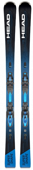 Горные лыжи Head Supershape E-Titan Sf-Pr с креплениями Prd 12 Gw Br 95 [F] Black/Neon Blue - Фото 1 большая