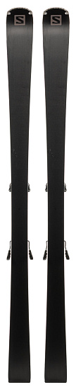 Горные лыжи Salomon E S/Max 1947 с креплениями Z12 GW Black/Brown - Фото 2 большая