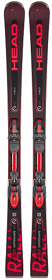 Горные лыжи Head Supershape e-Rally SW SF-PR с креплениями PRD 12 GW BR 85 [F] Black/Neon Red - Фото 1 большая