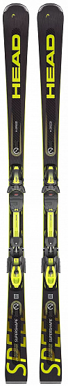 Горные лыжи Head Supershape e-Speed SW SF-PR с креплениями PRD 12 GW BR 85 [F] Black/Neon Yellow - Фото 1 большая