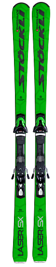 Горные лыжи Stockli Laser SX с креплениями SRT12 FT80 Green - Фото 1 большая