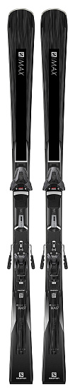 Горные лыжи женские Salomon E S/Max W Blast с креплениями E Z12 Walk Black - Фото 1 большая