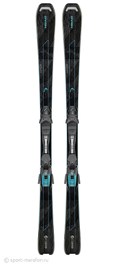 Женские горные лыжи Head Pure Joy SLR с креплениями JOY 9 AC SLR black/turquoise - Фото 1 большая