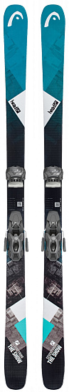 Горные лыжи Head The Show Black/Turquoise с креплениями Attack2 11 GW Brake 90 [L] - Фото 1 большая