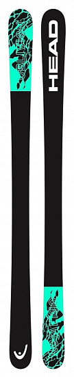 Горные лыжи Head Oblivion 84 Black/Green - Фото 3 большая
