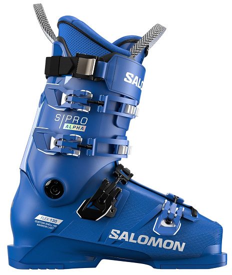 Горнолыжные ботинки мужские Salomon S/Pro Alpha 130 Race Blue/White/Race Blue - Фото 1 большая