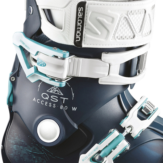 Горнолыжные ботинки женские Salomon QST Access 80 Petrol Bl/Pet - Фото 3 большая