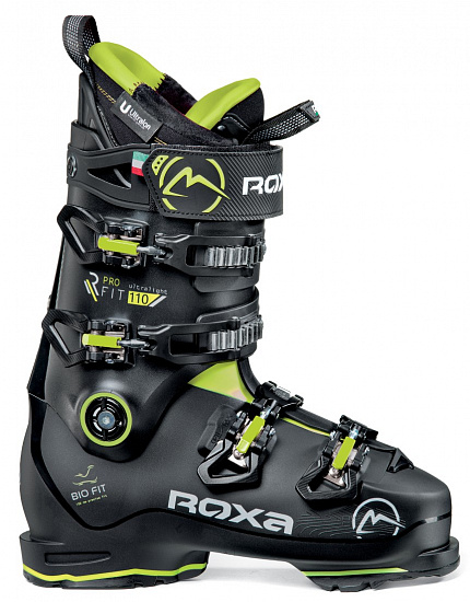 Горнолыжные ботинки Roxa Rfit Pro 110 Gw Black/Black/Acid - Фото 1 большая