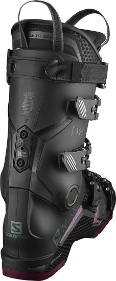Горнолыжные ботинки женские Salomon S/Max 120 W Gw Black/Burgendy - Фото 2 большая