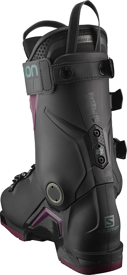 Горнолыжные ботинки женские Salomon S/Max 120 W Gw Black/Burgendy - Фото 3 большая