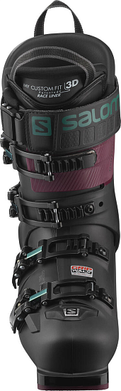 Горнолыжные ботинки женские Salomon S/Max 120 W Gw Black/Burgendy - Фото 4 большая