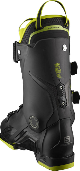 Горнолыжные ботинки Salomon S/Pro 110 Gw Black/Acid Gree - Фото 4 большая
