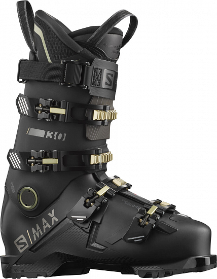 Горнолыжные ботинки Salomon S/Max 130 Gw Black/Belluga/Pa - Фото 1 большая