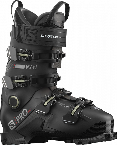 Горнолыжные ботинки Salomon S/Pro Hv 120 Gw Black/Red/Bel - Фото 1 большая