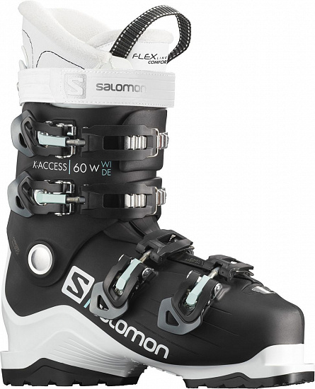 Горнолыжные ботинки женские Salomon X Access 60 Wide Black/Wh - Фото 1 большая