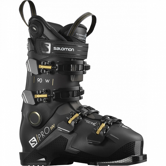 Горнолыжные ботинки женские Salomon S/Pro HV 90 Ch Black/Bellug - Фото 1 большая