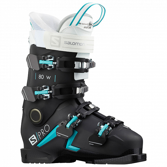 Горнолыжные ботинки женские Salomon S/PRO 80 JET Black/Scuba B - Фото 1 большая