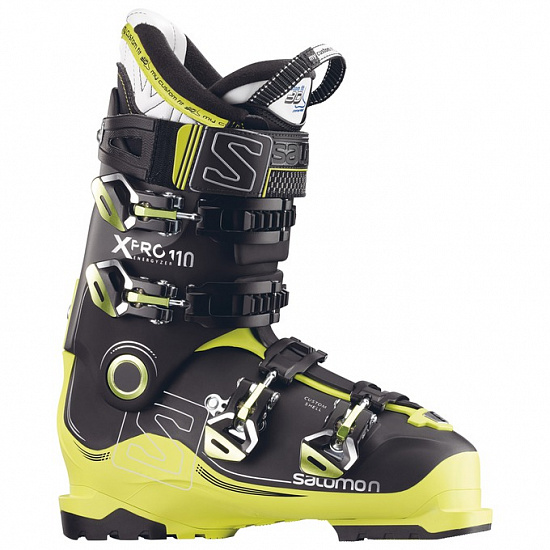 Горнолыжные ботинки Salomon X PRO 110 Black/Acide Green