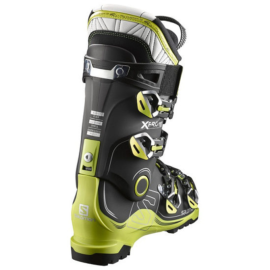 Горнолыжные ботинки Salomon X PRO 110 Black/Acide Green - Фото 2 большая