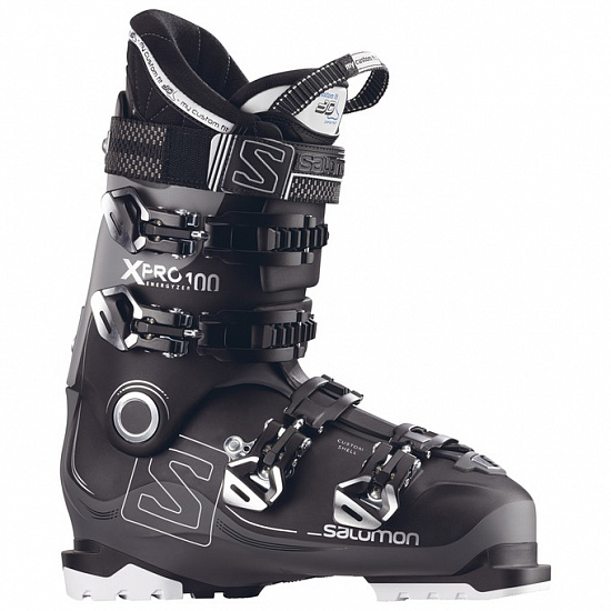 Горнолыжные ботинки Salomon X PRO 100 Black/Anthracite - Фото 1 большая