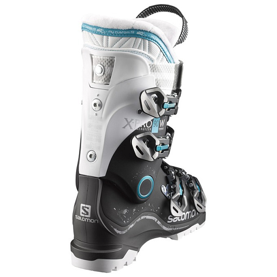 Горнолыжные ботинки женские Salomon X PRO 90 Black/Anthracite - Фото 2 большая