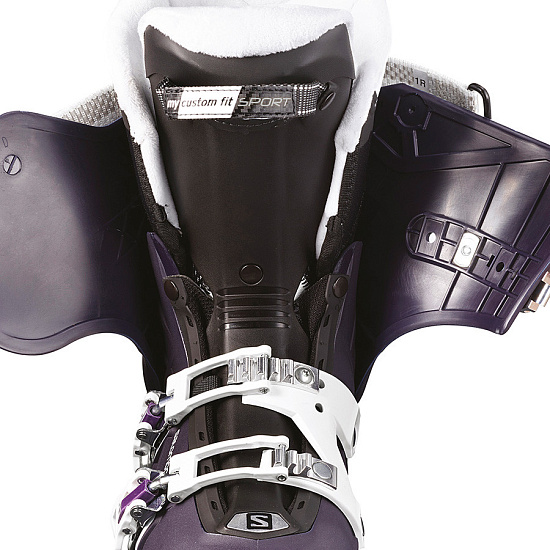 Горнолыжные ботинки женские Salomon Qst Pro 80 Eggplant/Pr/Wht - Фото 2 большая