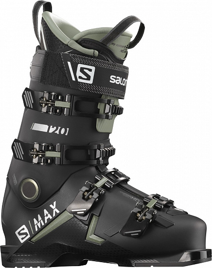 Горнолыжные ботинки Salomon S/Max 120 Black/Oil Green./S - Фото 1 большая